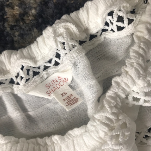 White Crochet Romper / Cover-up - Picture 3 of 3